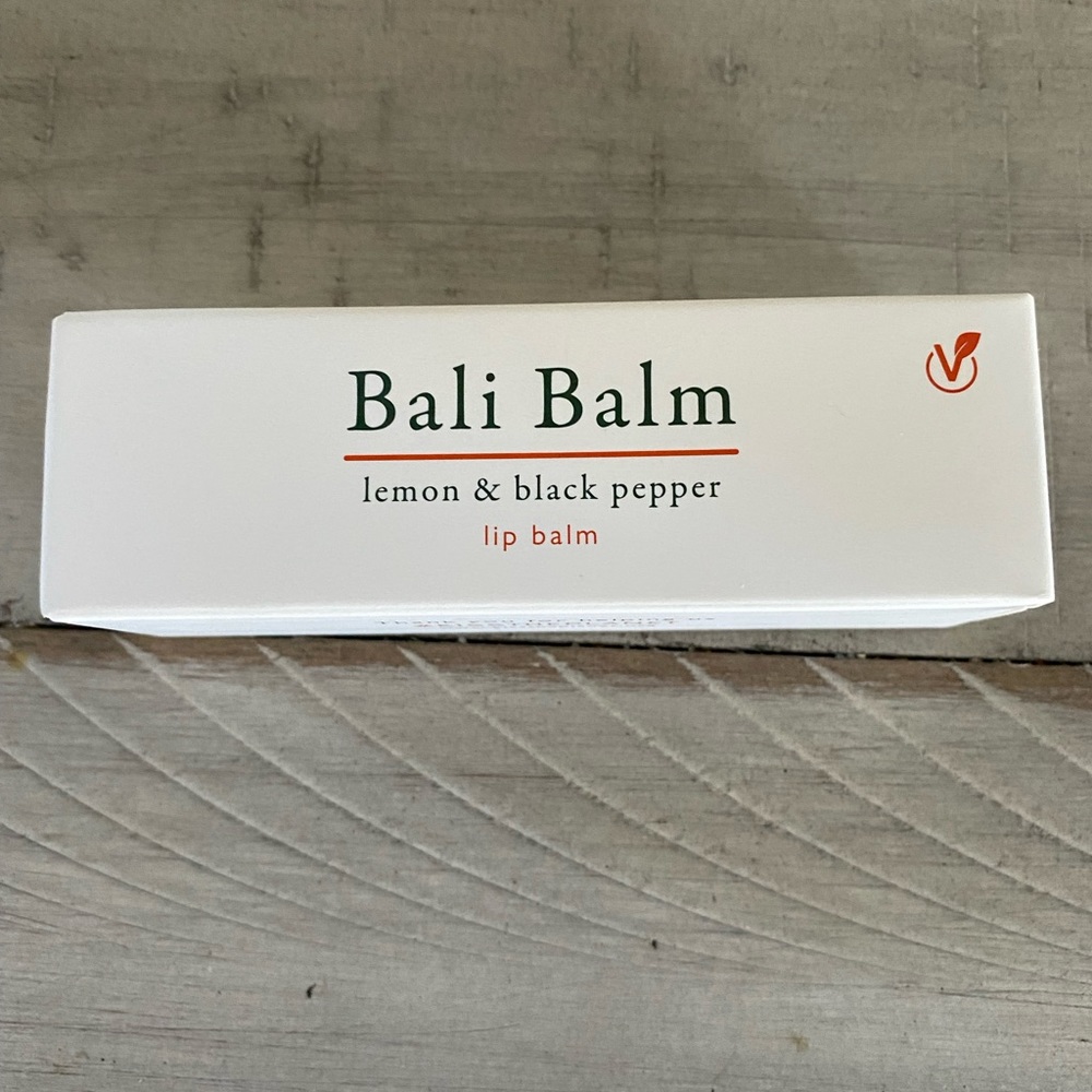NIB Bali Balm Lemon & Black Pepper Lip Balm 15ml Full Size!